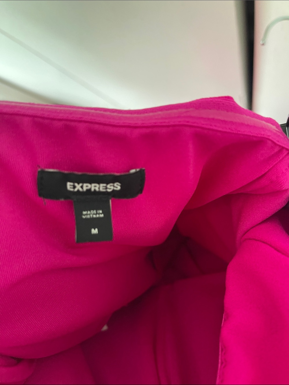 Express Pink Strapless Wide Leg Jumpsuit w/ Pockets. Size M. - Picture 4 of 4
